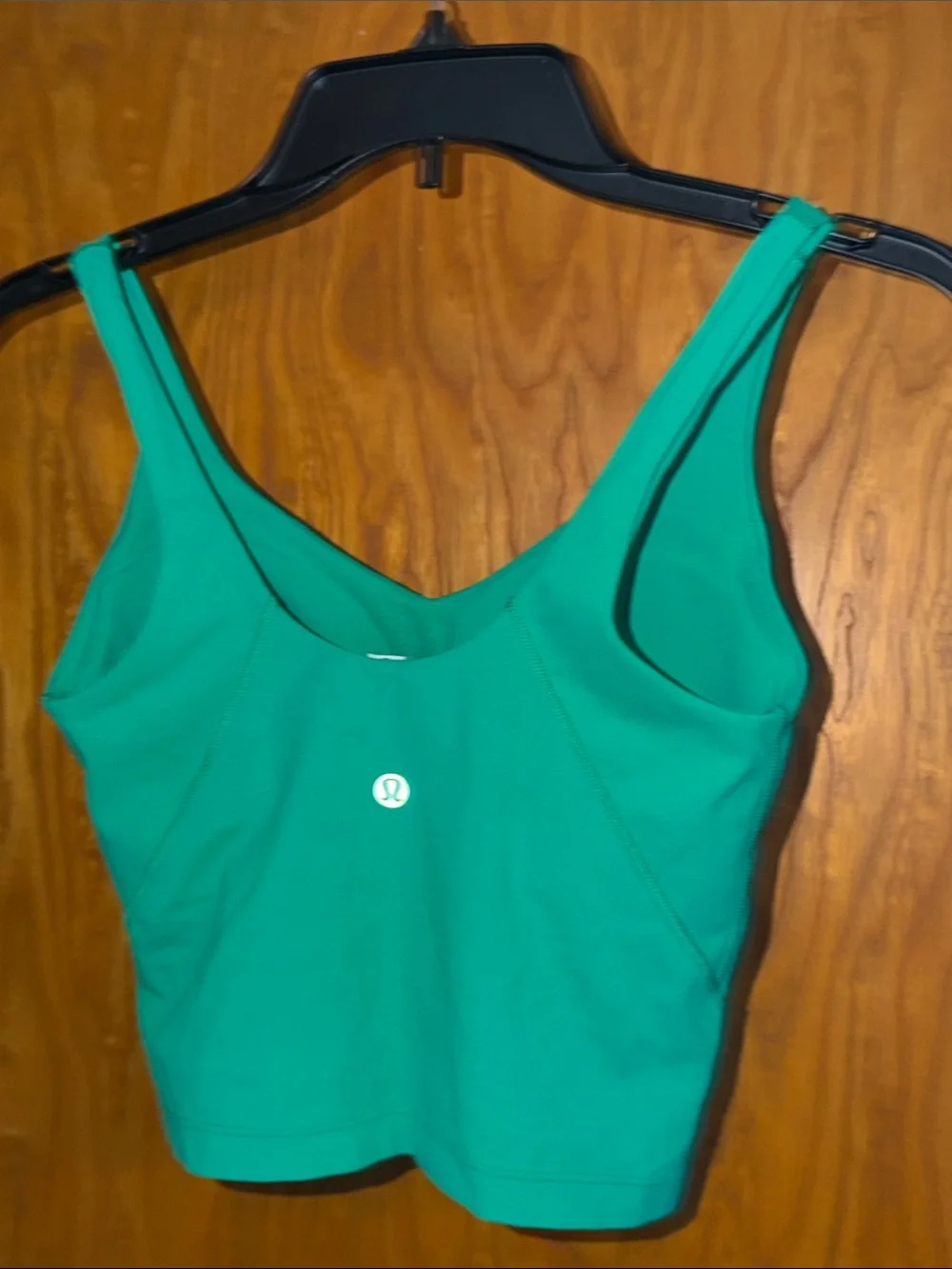 lululemon athletica Teal V-Neck Crop Tank Top